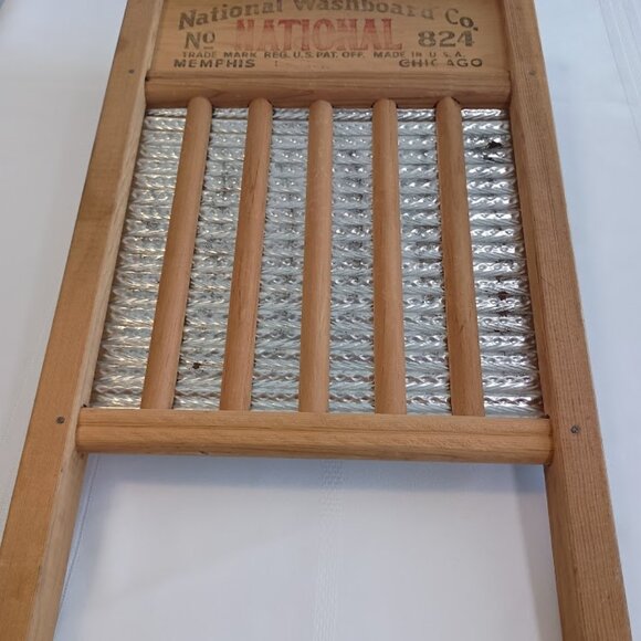 Vintage National Washboard Co. No. 824, The Silver King, Chicago Memphis - Picture 8 of 9